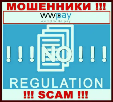 Работа WW-Pay Com ПРОТИВОЗАКОННА, ни регулятора, ни лицензии на осуществление деятельности НЕТ