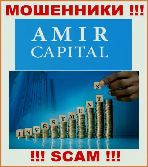 Не отправляйте накопления в АмирКапитал, сфера деятельности которых - Инвестиции