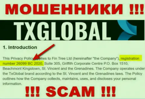 TXGlobal Com не скрыли регистрационный номер: 26099 BC 2020, да и зачем, воровать у клиентов номер регистрации не препятствует