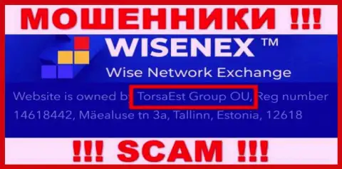 TorsaEst Group OU владеет конторой WisenEx Com - это МОШЕННИКИ !!!
