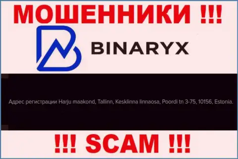 Не верьте, что Binaryx располагаются по тому юридическому адресу, что показали на своем сайте
