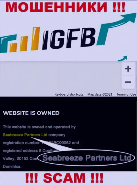Seabreeze Partners Ltd владеющее организацией Сеабриз Партнерс Лтд