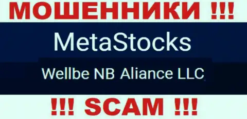 Юридическое лицо интернет мошенников MetaStocks - Wellbe NB Aliance LLC