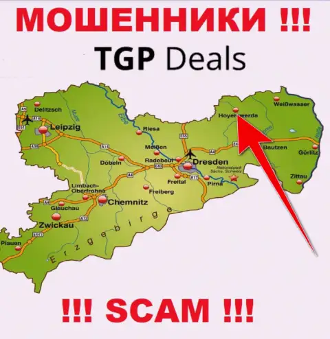 Оффшорный адрес регистрации компании TGP Deals выдумка - мошенники !!!