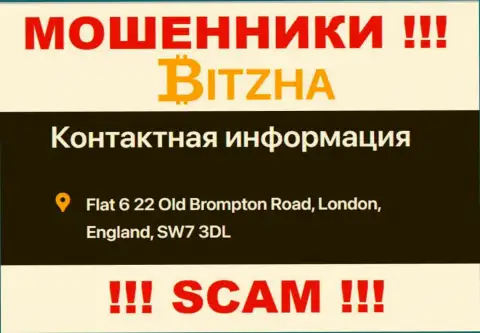 Верить информации, что Bitzha24 показали на своем сайте, на счет места регистрации, не нужно